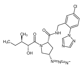 (2S,4S)-4-azido-N-(5-chloro-2-(1H-1,2,4-triazol-1-yl)benzyl)-1-((2R,3R)-2-hydroxy-3-methylpentanoyl)pyrrolidine-2-carboxamide CAS:681128-66-5 manufacturer & supplier