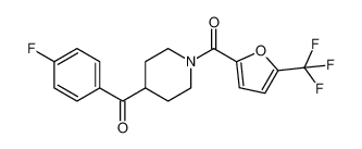 Piperidine, 4-(4-fluorobenzoyl)-1-[[5-(trifluoromethyl)-2-furanyl]carbonyl]- CAS:681130-70-1 manufacturer & supplier