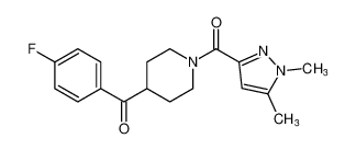 (1,5-dimethyl-1H-pyrazol-3-yl)(4-(4-fluorobenzoyl)piperidin-1-yl)methanone CAS:681130-75-6 manufacturer & supplier