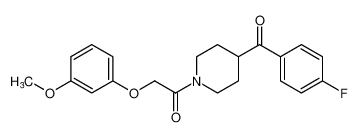 Piperidine, 4-(4-fluorobenzoyl)-1-[(3-methoxyphenoxy)acetyl]- CAS:681132-08-1 manufacturer & supplier