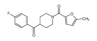 Piperidine, 4-(4-fluorobenzoyl)-1-[(5-methyl-2-furanyl)carbonyl]- CAS:681132-70-7 manufacturer & supplier