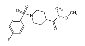 1-(4-fluorophenylsulphonyl)-4-(N-methyl-N-methoxycarbamoyl)piperidine CAS:681135-26-2 manufacturer & supplier