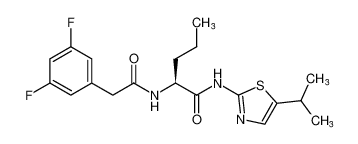 (S)-2-(2-(3,5-difluorophenyl)acetamido)-N-(5-isopropylthiazol-2-yl)pentanamide CAS:681139-16-2 manufacturer & supplier