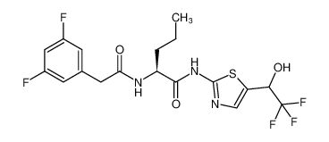 (2S)-2-(2-(3,5-difluorophenyl)acetamido)-N-(5-(2,2,2-trifluoro-1-hydroxyethyl)thiazol-2-yl)pentanamide CAS:681139-85-5 manufacturer & supplier