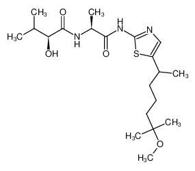 (2S)-2-hydroxy-N-((2S)-1-((5-(6-methoxy-6-methylheptan-2-yl)thiazol-2-yl)amino)-1-oxopropan-2-yl)-3-methylbutanamide CAS:681140-41-0 manufacturer & supplier