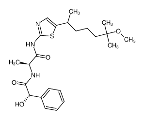 (2S)-2-((S)-2-hydroxy-2-phenylacetamido)-N-(5-(6-methoxy-6-methylheptan-2-yl)thiazol-2-yl)propanamide CAS:681140-44-3 manufacturer & supplier