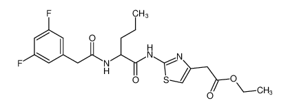 ethyl 2-(2-(2-(2-(3,5-difluorophenyl)acetamido)pentanamido)thiazol-4-yl)acetate CAS:681141-43-5 manufacturer & supplier