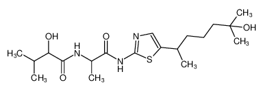 2-hydroxy-N-(1-((5-(6-hydroxy-6-methylheptan-2-yl)thiazol-2-yl)amino)-1-oxopropan-2-yl)-3-methylbutanamide CAS:681141-56-0 manufacturer & supplier