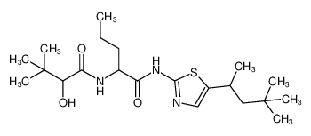 N-(5-(4,4-dimethylpentan-2-yl)thiazol-2-yl)-2-(2-hydroxy-3,3-dimethylbutanamido)pentanamide CAS:681141-98-0 manufacturer & supplier