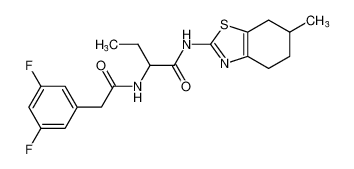 2-(2-(3,5-difluorophenyl)acetamido)-N-(6-methyl-4,5,6,7-tetrahydrobenzo[d]thiazol-2-yl)butanamide CAS:681143-52-2 manufacturer & supplier