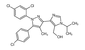 {5-[5-(4-chlorophenyl)-1-(2,4-dichlorophenyl)-4-methyl-1H-pyrazol-3-yl]-3-isopropyl-3H-imidazol-4-yl}-methanol CAS:681178-64-3 manufacturer & supplier