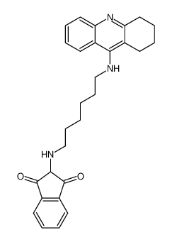 2-((6-((1,2,3,4-tetrahydroacridin-9-yl)amino)hexyl)amino)-1H-indene-1,3(2H)-dione CAS:681211-26-7 manufacturer & supplier