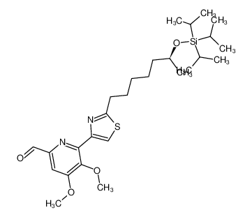 6-[2-[(S)-6-(triisopropylsiloxy)heptyl]-4-thiazolyl]-4,5-dimethoxy-2-pyridinecarboxaldehyde CAS:681219-12-5 manufacturer & supplier