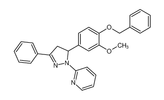 2-(5-(4-(benzyloxy)-3-methoxyphenyl)-3-phenyl-4,5-dihydro-1H-pyrazol-1-yl)pyridine CAS:681234-31-1 manufacturer & supplier