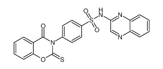 4-(4-oxo-2-thioxo-2H-benzo[e][1,3]oxazin-3(4H)-yl)-N-(quinoxalin-2-yl)benzenesulfonamide CAS:681235-82-5 manufacturer & supplier