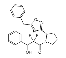 1-((S)-2-(5-benzyl-1,2,4-oxadiazol-3-yl)pyrrolidin-1-yl)-2,2-difluoro-3-hydroxy-3-phenylpropan-1-one CAS:681238-80-2 manufacturer & supplier