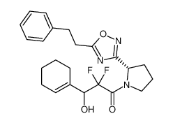 3-(cyclohex-1-en-1-yl)-2,2-difluoro-3-hydroxy-1-((S)-2-(5-phenethyl-1,2,4-oxadiazol-3-yl)pyrrolidin-1-yl)propan-1-one CAS:681238-95-9 manufacturer & supplier