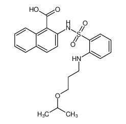 2-((2-((3-isopropoxypropyl)amino)phenyl)sulfonamido)-1-naphthoic acid CAS:681241-91-8 manufacturer & supplier