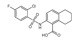 2-((2-chloro-4-fluorophenyl)sulfonamido)-5,6,7,8-tetrahydronaphthalene-1-carboxylic acid CAS:681242-00-2 manufacturer & supplier