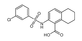 2-((3-chlorophenyl)sulfonamido)-5,6,7,8-tetrahydronaphthalene-1-carboxylic acid CAS:681242-14-8 manufacturer & supplier