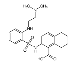 2-((2-((2-(dimethylamino)ethyl)amino)phenyl)sulfonamido)-5,6,7,8-tetrahydronaphthalene-1-carboxylic acid CAS:681242-44-4 manufacturer & supplier