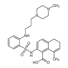 8-methyl-2-((2-((3-(4-methylpiperazin-1-yl)propyl)amino)phenyl)sulfonamido)-5,6-dihydronaphthalene-1-carboxylic acid CAS:681243-02-7 manufacturer & supplier