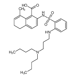 2-((2-((3-(dibutylamino)propyl)amino)phenyl)sulfonamido)-8-methyl-5,6-dihydronaphthalene-1-carboxylic acid CAS:681243-10-7 manufacturer & supplier