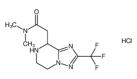 N,N-dimethyl-2-(2-(trifluoromethyl)-5,6,7,8-tetrahydro-[1,2,4]triazolo[1,5-a]pyrazin-8-yl)acetamide hydrochloride CAS:681249-93-4 manufacturer & supplier