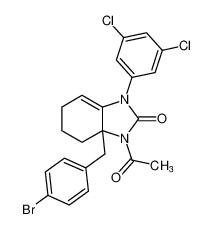 3-acetyl-3a-(4-bromobenzyl)-1-(3,5-dichlorophenyl)-1,3,3a,4,5,6-hexahydro-2H-benzo[d]imidazol-2-one CAS:681261-19-8 manufacturer & supplier