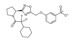 (S)-2-cyclohexyl-2,2-difluoro-1-(2-(5-((3-nitrophenoxy)methyl)-1,2,4-oxadiazol-3-yl)pyrrolidin-1-yl)ethan-1-one CAS:681262-75-9 manufacturer & supplier