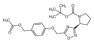 tert-butyl (S)-2-(5-((4-(acetoxymethyl)phenoxy)methyl)-1,2,4-oxadiazol-3-yl)pyrrolidine-1-carboxylate CAS:681263-51-4 manufacturer & supplier