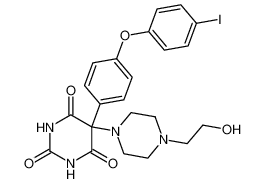 5-(4-(2-hydroxyethyl)piperazin-1-yl)-5-(4-(4-iodophenoxy)phenyl)pyrimidine-2,4,6(1H,3H,5H)-trione CAS:681287-18-3 manufacturer & supplier