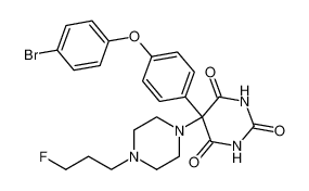 5-(4-(4-bromophenoxy)phenyl)-5-(4-(3-fluoropropyl)piperazin-1-yl)pyrimidine-2,4,6(1H,3H,5H)-trione CAS:681287-21-8 manufacturer & supplier