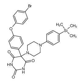 5-[4-(4-Bromo-phenoxy)-phenyl]-5-[4-(4-trimethylsilanyl-phenyl)-piperazin-1-yl]-pyrimidine-2,4,6-trione CAS:681287-35-4 manufacturer & supplier