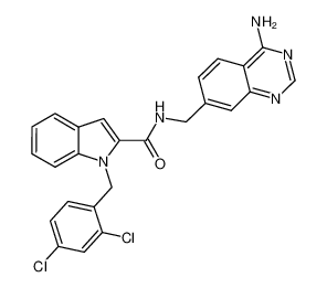 N-((4-aminoquinazolin-7-yl)methyl)-1-(2,4-dichlorobenzyl)-1H-indole-2-carboxamide CAS:681287-63-8 manufacturer & supplier