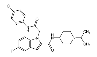 1-(2-((5-chloropyridin-2-yl)amino)-2-oxoethyl)-5-fluoro-N-(1-isopropylpiperidin-4-yl)-1H-indole-2-carboxamide CAS:681288-40-4 manufacturer & supplier