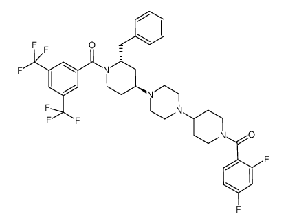 (4-(4-((2R,4S)-2-benzyl-1-(3,5-bis(trifluoromethyl)benzoyl)piperidin-4-yl)piperazin-1-yl)piperidin-1-yl)(2,4-difluorophenyl)methanone CAS:681290-73-3 manufacturer & supplier