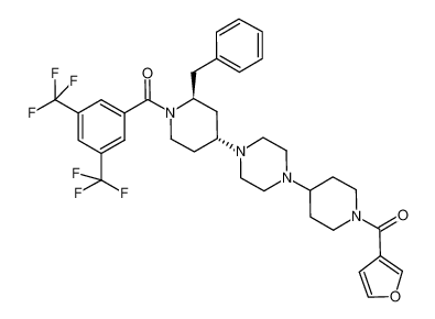 (4-(4-((2S,4R)-2-benzyl-1-(3,5-bis(trifluoromethyl)benzoyl)piperidin-4-yl)piperazin-1-yl)piperidin-1-yl)(furan-3-yl)methanone CAS:681291-48-5 manufacturer & supplier