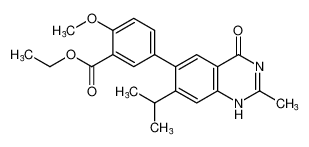 ethyl 5-(7-isopropyl-2-methyl-4-oxo-1,4-dihydroquinazolin-6-yl)-2-methoxybenzoate CAS:681292-10-4 manufacturer & supplier