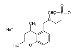 sodium,2-[(3-hydroxy-2-pentan-2-ylphenyl)methyl-methylamino]ethanesulfonate CAS:68132-84-3 manufacturer & supplier