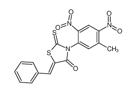 5-benzylidene-3-(5-methyl-2,4-dinitro-phenyl)-2-thioxo-thiazolidin-4-one CAS:68142-49-4 manufacturer & supplier