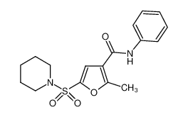 2-methyl-N-phenyl-5-(piperidin-1-ylsulfonyl)furan-3-carboxamide CAS:681428-74-0 manufacturer & supplier