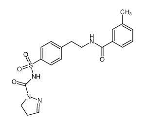 N-(2-{4-[(4,5-Dihydro-pyrazole-1-carbonyl)-sulfamoyl]-phenyl}-ethyl)-3-methyl-benzamide CAS:68143-46-4 manufacturer & supplier