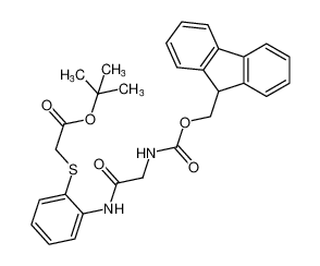 tert-butyl 2-((2-(2-((((9H-fluoren-9-yl)methoxy)carbonyl)amino)acetamido)phenyl)thio)acetate CAS:681430-40-0 manufacturer & supplier