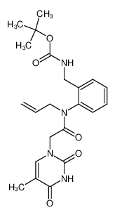 (2-{allyl-[2-(5-methyl-2,4-dioxo-3,4-dihydro-2H-pyrimidin-1-yl)-acetyl]-amino}-benzyl)-carbamic acid tert-butyl ester CAS:681430-68-2 manufacturer & supplier