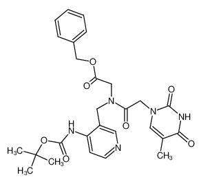 {(2-tert-butoxycarbonylamino-benzyl)-[2-(5-methyl-2,4-dioxo-3,4-dihydro-2H-pyrimidin-1-yl)-acetyl]-amino}-acetic acid benzyl ester CAS:681430-76-2 manufacturer & supplier