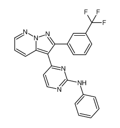 N-phenyl-4-(2-(3-(trifluoromethyl)phenyl)pyrazolo[1,5-b]pyridazin-3-yl)pyrimidin-2-amine CAS:681432-65-5 manufacturer & supplier