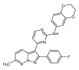 N-(2,3-dihydrobenzo[b][1,4]dioxin-6-yl)-4-(2-(4-fluorophenyl)-6-methylpyrazolo[1,5-b]pyridazin-3-yl)pyrimidin-2-amine CAS:681432-88-2 manufacturer & supplier