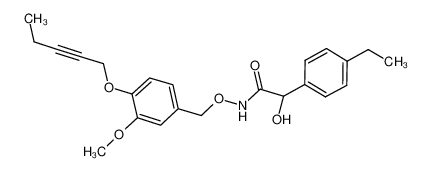 2-(4-ethylphenyl)-2-hydroxy-N-((3-methoxy-4-(pent-2-yn-1-yloxy)benzyl)oxy)acetamide CAS:681434-59-3 manufacturer & supplier