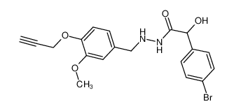 2-(4-bromophenyl)-2-hydroxy-N'-(3-methoxy-4-(prop-2-yn-1-yloxy)benzyl)acetohydrazide CAS:681434-92-4 manufacturer & supplier